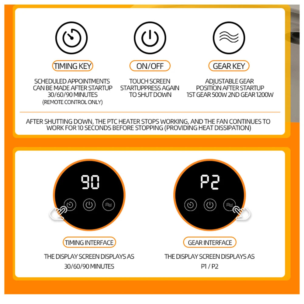 Electric Heater Portable For Winter Warmer